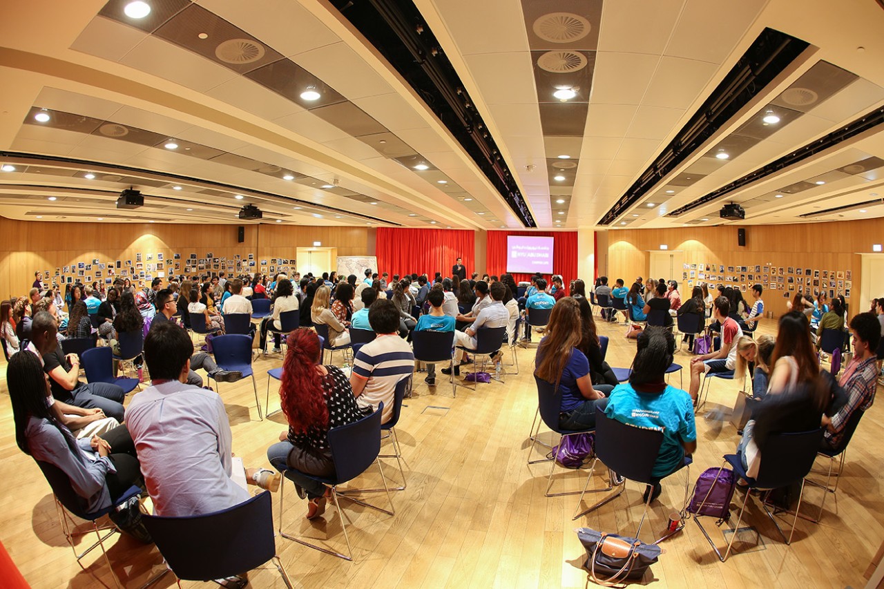 Audience in a conference hall
